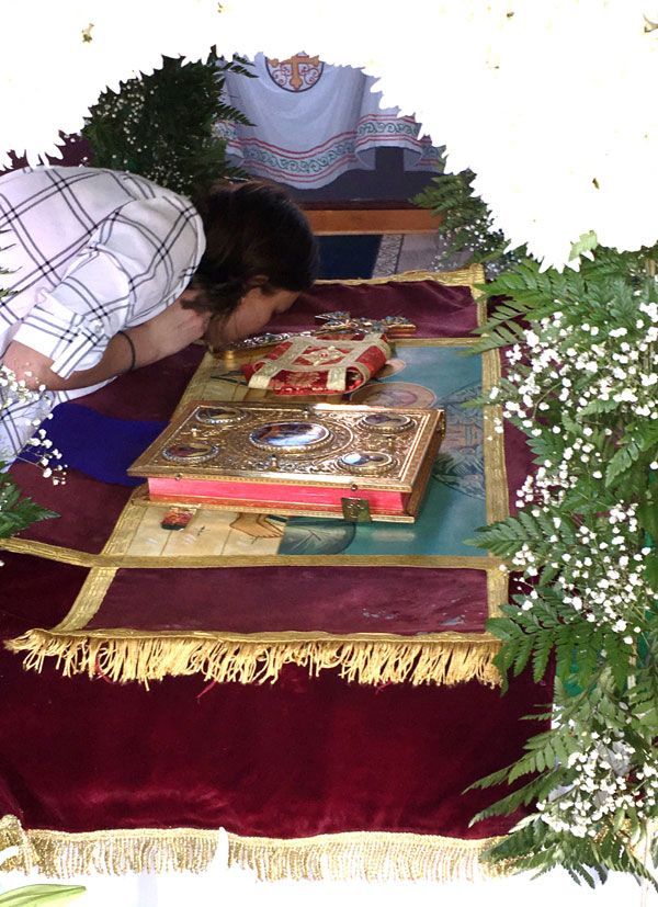 Scene from 
Procession With The Burial Shroud.