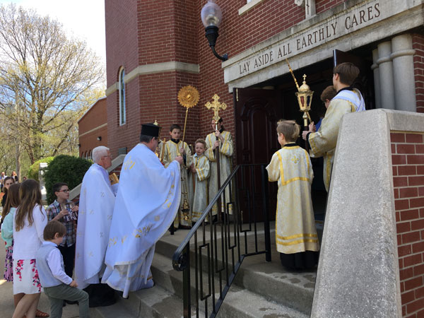 Scene from Agape Vespers And Egg Hunt.