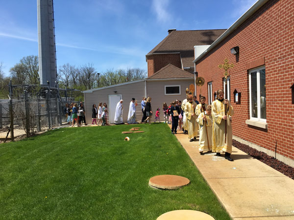 Scene from Agape Vespers And Egg Hunt.