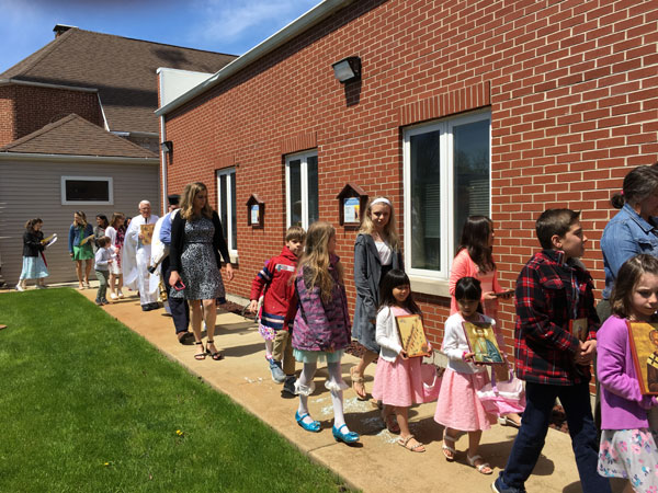 Scene from Agape Vespers And Egg Hunt.