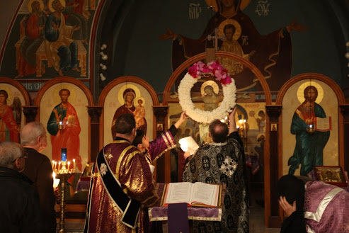 Scene from Holy Week - 
Reading Of The Passion Gospels.