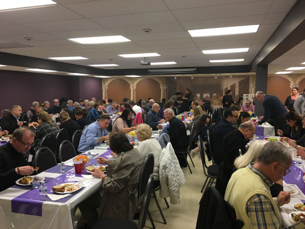 Scene from St. 
Lukes Hosts Combined Pre-sanctified Liturgy.