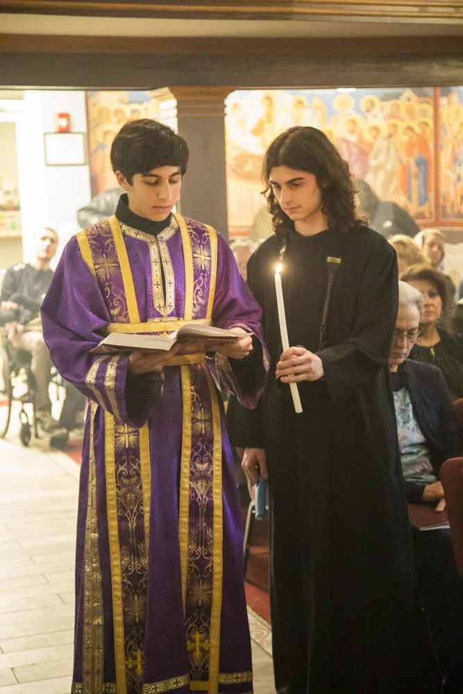 Scene from St. 
Lukes Hosts Combined Pre-sanctified Liturgy.