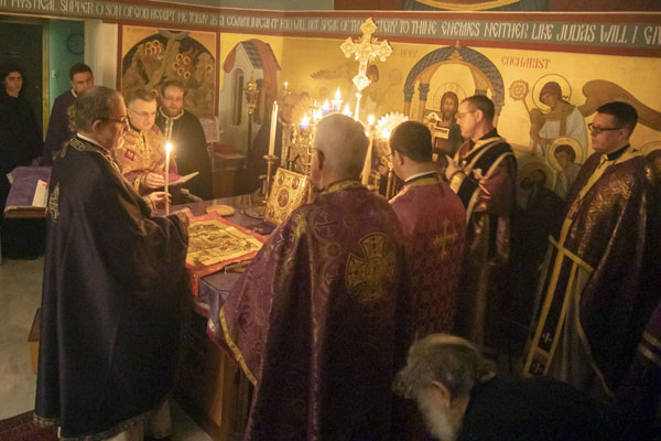 Scene from St. 
Lukes Hosts Combined Pre-sanctified Liturgy.