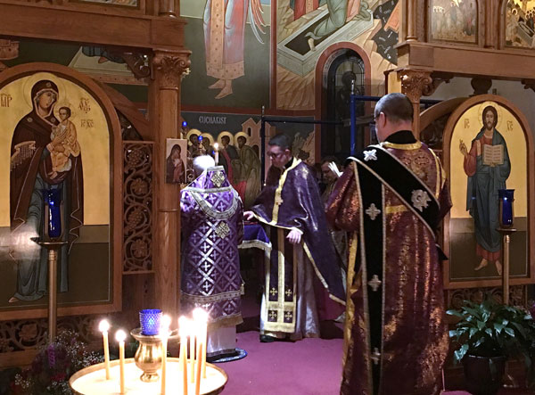 Scene from
Joint Presantified Liturgy Help At Sts. Peter and Paul in Burr Ridge.