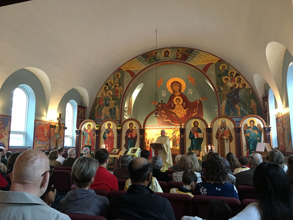 Scene from St. Luke 
Parish Celebrates Feast Day